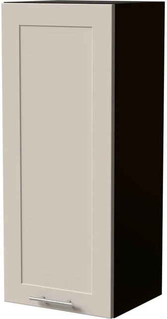 Feldmann-Wohnen Hängeschrank Oslo W4/40 in Schwarz und Kaschmir Matt, B/T/H: 40 x 32,5 x 96 cm - Bild 1