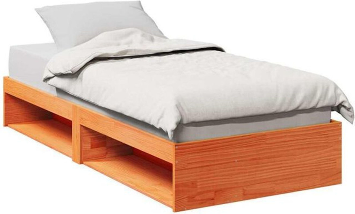 vidaxl Tagesbett aus Massivholz Kiefer in Braun ohne Matratze B/T/H: 200 x 80 x 30 cm - Bild 1