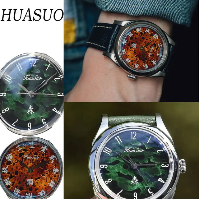 HUASUO Automatikuhr, 316L Edelstahl, Saphirglas, Herren - Bild 1