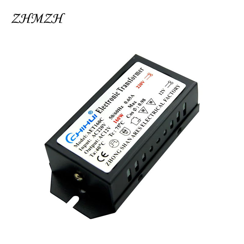 Elektronischer Transformator AC220V zu 12V für G4 Halogenlampen und Kristalllampen, Schwarz - Bild 4