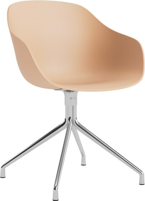 HAY About A Chair AAC 220 mit Armlehnen in Orange und Aluminiumgestell - Bild 1