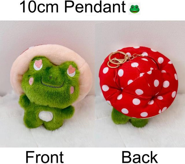 Yiran toy Grüner Frosch Plüschtier Schlüsselanhänger, ab 12 Jahren - Bild 1