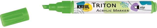 KREUL Triton Acrylic Marker edge Permanent Acrylmarker mit Keilspitze in Gelbgrün - Bild 1