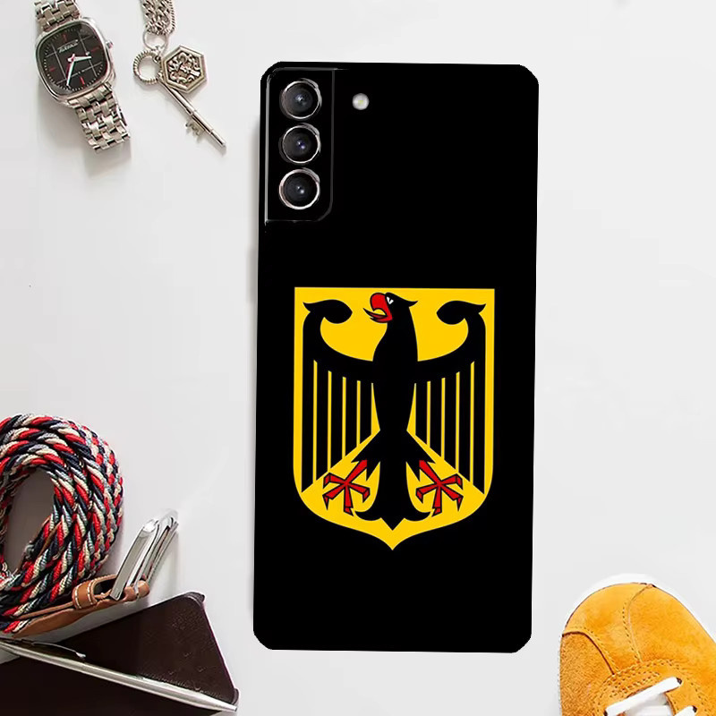 Samsung Handyhülle mit Deutschland Flagge Emblem für Galaxy S24 Ultra S23 S22 S21 S20 Plus Note 20 Note 10 S10 S9 in Multicolor - Bild 2
