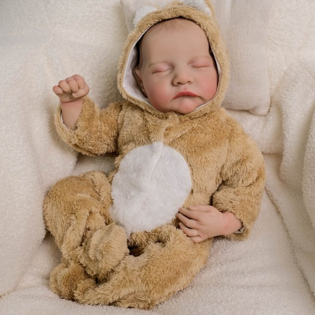 NPK Levi Puppe, Reborn-Babypuppe, 18 Zoll, mit weichem Stoffkörper - Bild 1