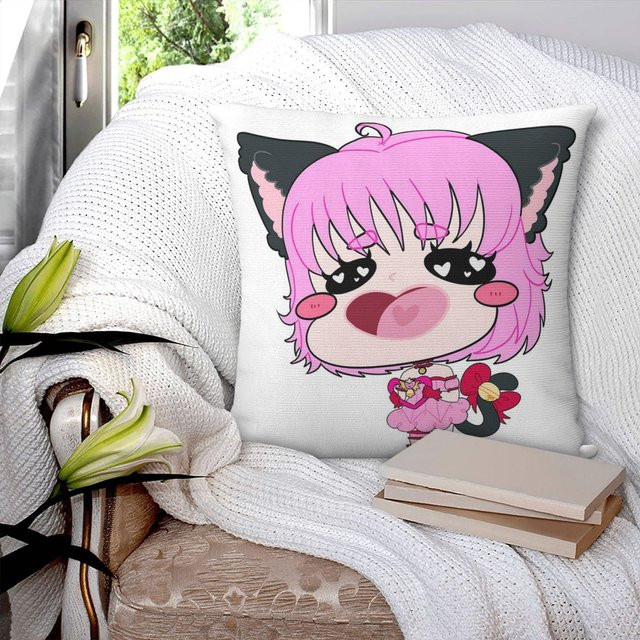 Ichigo Tokyo Mew Mew Anime Quadratischer Kissenbezug, Mehrfarbig, B/B: 30 x 30 cm - Bild 1