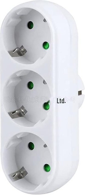 AI Supermarket Stromadapter 1-auf-3-Steckdosenadapter in Weiß - Bild 1