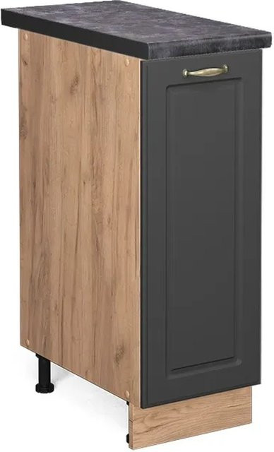 Vicco Apothekerschrank Fame-Line Anthrazit-Gold, Wandmontage, B/T/H: 60,0 x 30,0 x 82,0 cm - Bild 1