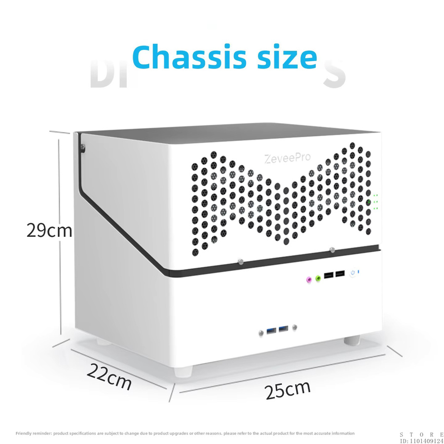 VBNM Mini-ITX NAS-Servergehäuse in Weiß mit 6-Bay Hot-Swap-Festplattenaufnahme für 2,5 und 3,5 Zoll sowie Dual 120mm Kühlung und PWM-Lüftersteuerung - Bild 5