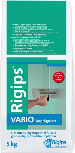 Rigips Fugenspachtel Vario imprägniert weiß 5 kg - Bild 1