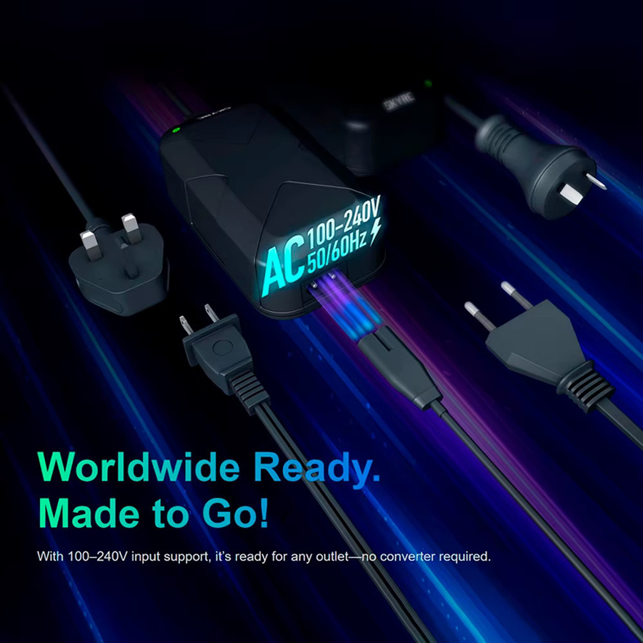 SKYRC PSA100 Netzteil mit XT60 Stecker, 100 W, 20 V/5 A, Schwarz, kompatibel mit B6neo und B6neo+ Ladegeräten - Bild 2
