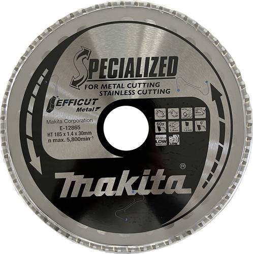 Makita EFFICUT Kreissägeblatt für Metall, Farbe: Silber, Durchmesser: 185 mm, Bohrung: 30 mm, Zähne: 60 Zähne - Bild 1