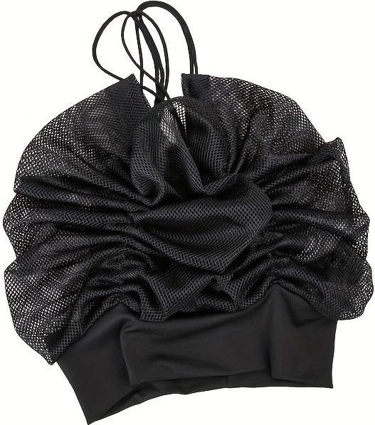 ouyaohong Netz-Plopping-Haube zum Trocknen von lockigem Haar, black, Unisex - Bild 1