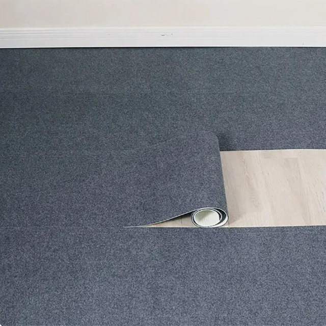 Rutschfeste und selbstklebende Küchenmatte aus Polyester in Grau, rechteckig und wasserabsorbierend - Bild 1