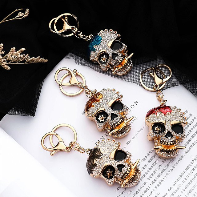 Schlüsselanhänger Metall, Diamantbesetzt, Unisex - Bild 1