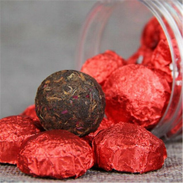 HELLOYOUNG Rosen-Puerh-Tee lose Blätter 100 g - Bild 1