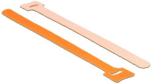 Delock Klettkabelbinder Orange 10 Stück L: 200 mm, B: 12 mm - Bild 1