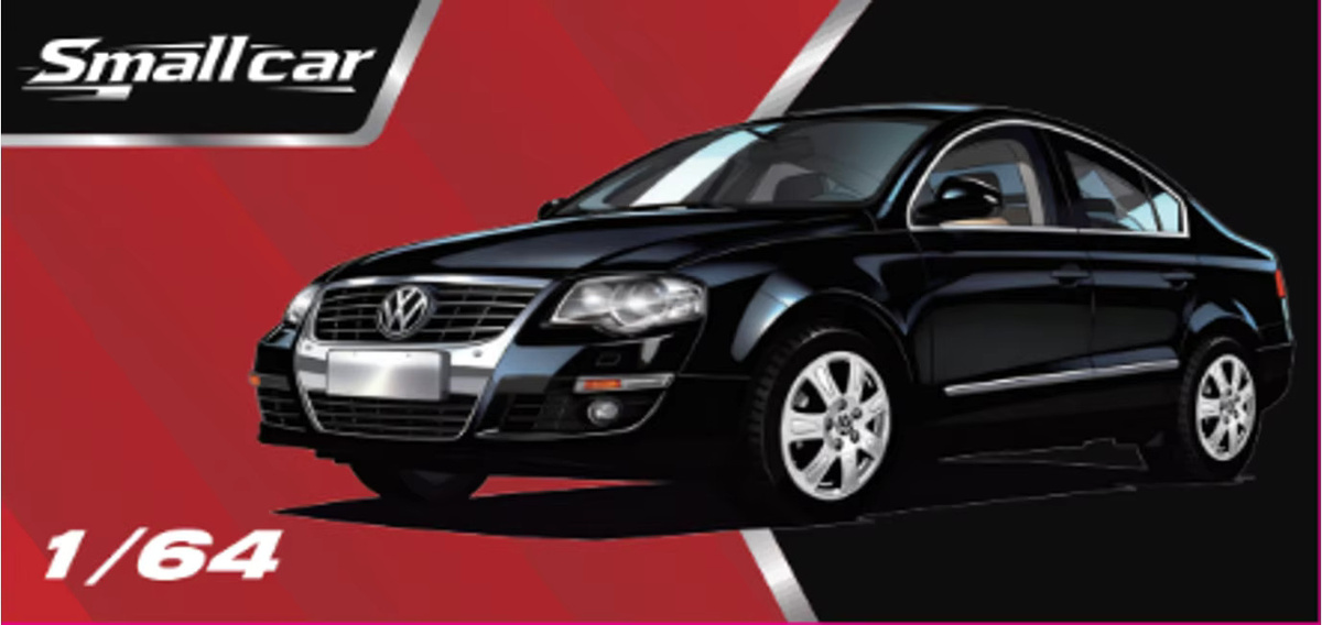 SmallCar Masdi Volkswagen Magotan Passat B5, Modellauto, 1:64, Schwarz, Metall - Bild 2