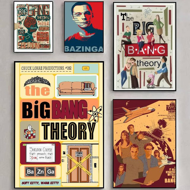 Rastar Wandkunst The Big Bang Theory Paper Poster in Multicolour im skandinavischen Design - Bild 1