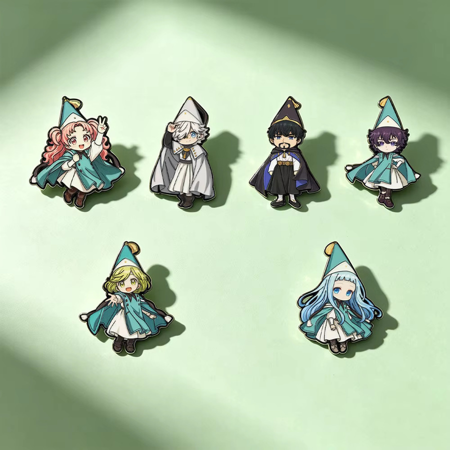 Atelier Coco Broschen, 6er-Set Hexenhüte Anime Emaille-Pins, Unisex - Bild 3