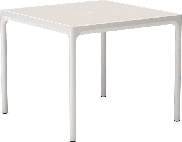 HOUE Four Aluminium Tisch für den Außenbereich, Farbe: Weiß, B/T/H: 90 x 90 x 1 cm - Bild 1