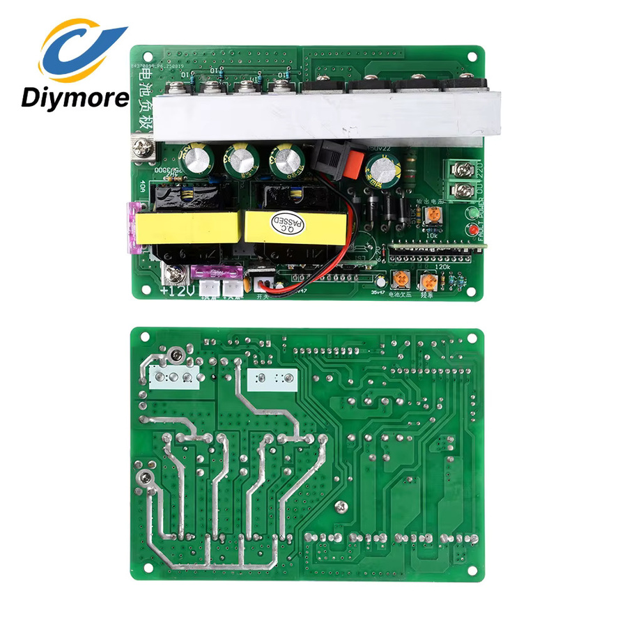 diymore Wechselrichtermodul DC 12V zu AC 220V Aufwärtswandler mit Schalter und Lüfteranschluss 500W - Bild 2