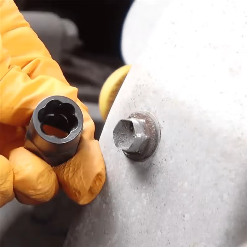 WEEKS Innensechskant Set zur Entfernung beschädigter Bolzen, Muttern und Schrauben, 10-teilig, 9-19 mm, Werkzeugset für Bohrer und Reparaturen - Bild 6