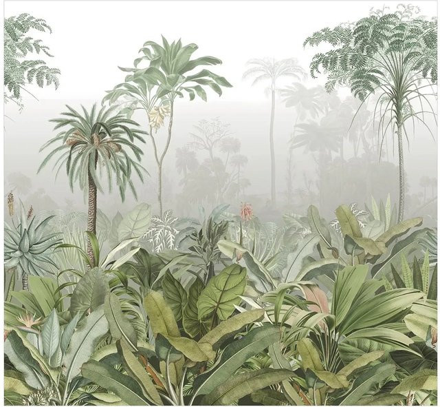Art for the Home Fototapete Sanne Regenwald in Grün, Vlies, B: 280 cm, H: 300 cm - Bild 1