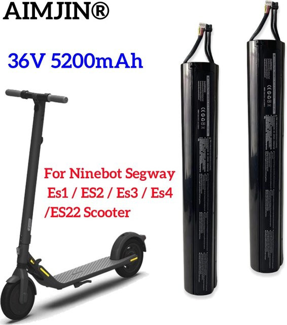 Ninebot Ersatzakku 36V 5200mAh für Segway ES1 ES2 ES3 ES4 Roller in Schwarz - Bild 1
