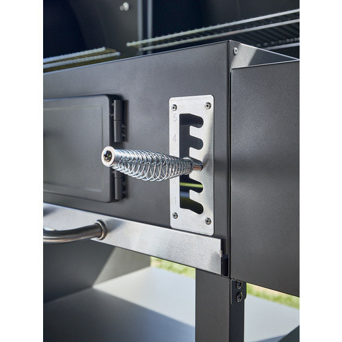 THOR Ottawa All-in-One Holzkohle- und Gasgrill in Schwarz, B/T/H: 206 x 64 x 134 cm - Bild 2