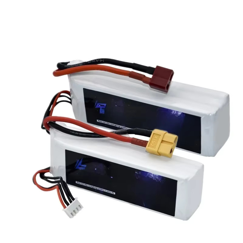TERFPV 3S 11,1 V LiPo-Akku mit T Deans oder XT60 Stecker für RC Auto, Flugzeug und Boot, Farbe: Weiß - Bild 2