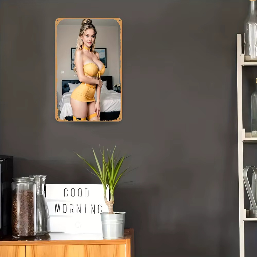 ReWaTre Vintage Metall Wandkunst Aluminium 2D Poster im Industrial Design für Home Bar und Cafe - Bild 5