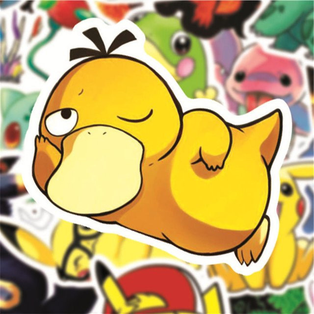 TAKARA TOMY Pokémon Sticker-Set, Pikachu Squirtle, 10-teiliges Set - Bild 1