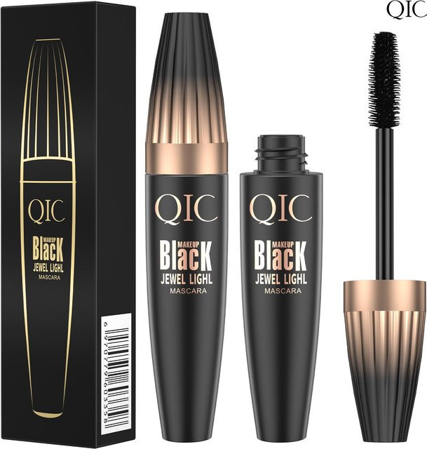 QIC 4D Mascara, Volumengebend, Verlängernd, Wasserfest, 9g, Gray - Bild 1