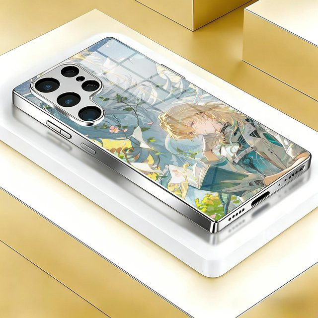 LUUK HERSSEN Galvanisierte Glas-Handyhülle für Samsung Galaxy S26 S25 S24 S23 S22 S21 Plus Ultra Note20 in Multicolour - Bild 1