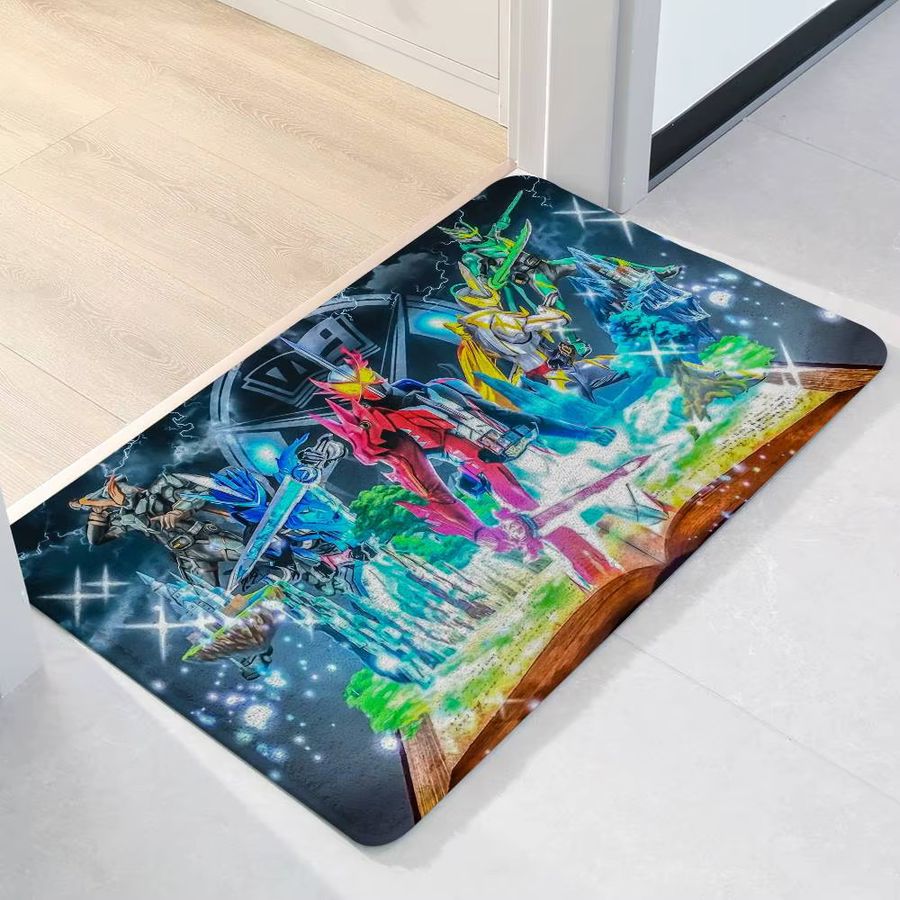 52TOYS Kamen Rider Fußmatte multicolor, saugfähige und schmutzabweisende Matte für Badezimmer, Küche oder Eingangsbereich - Bild 6
