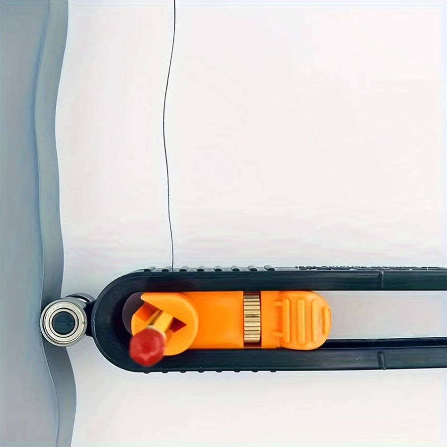Unregelmäßiges Radius Lineal Kontur Gauge Umriss Form Duplizierer in Orange für Holzbearbeitung und DIY Messwerkzeuge aus Kunststoff - Bild 2