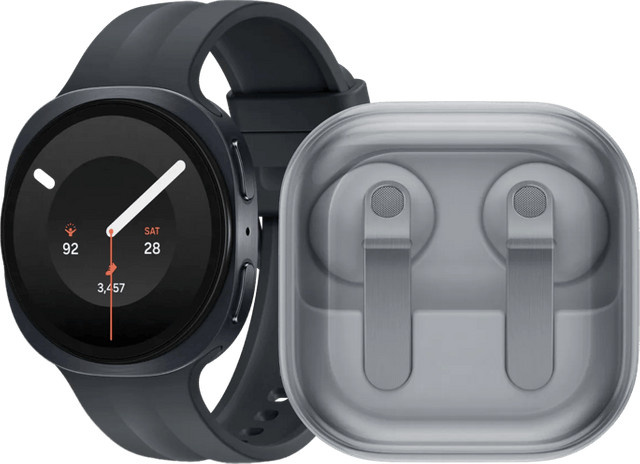 Samsung Galaxy Watch9 5G Schwarz 40 mm und Samsung Galaxy Buds4 Weiß im Set - Bild 1