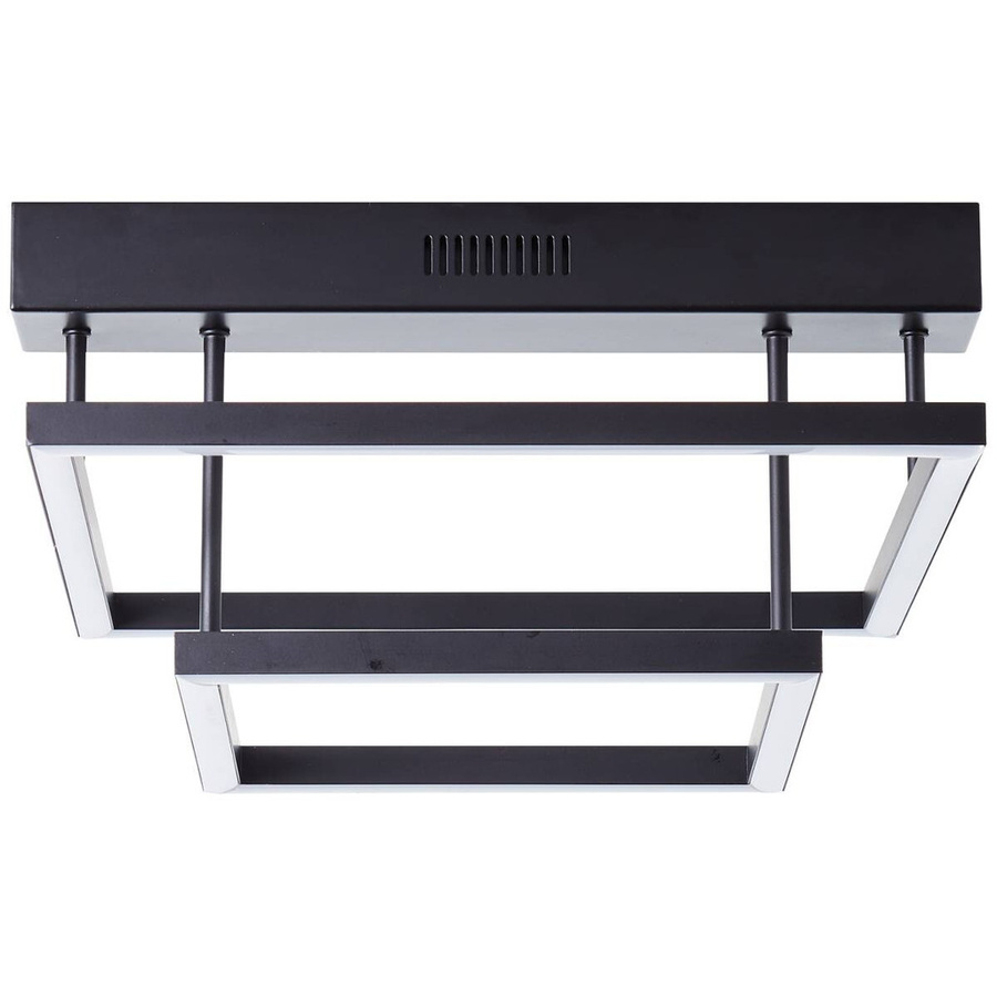 Brilliant Ranut LED Deckenleuchte schwarz aus Metall und Kunststoff, 2-flammig, 17W, 3000K, dimmbar, B/H/T: 32 x 19 x 35 cm - Bild 2