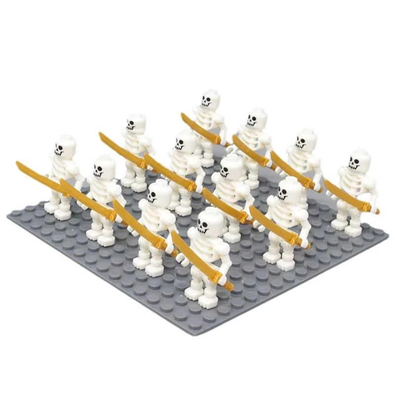 GCDHome Skelett Soldat Bausteine, 12-teiliges Set, Fantasy - Bild 1