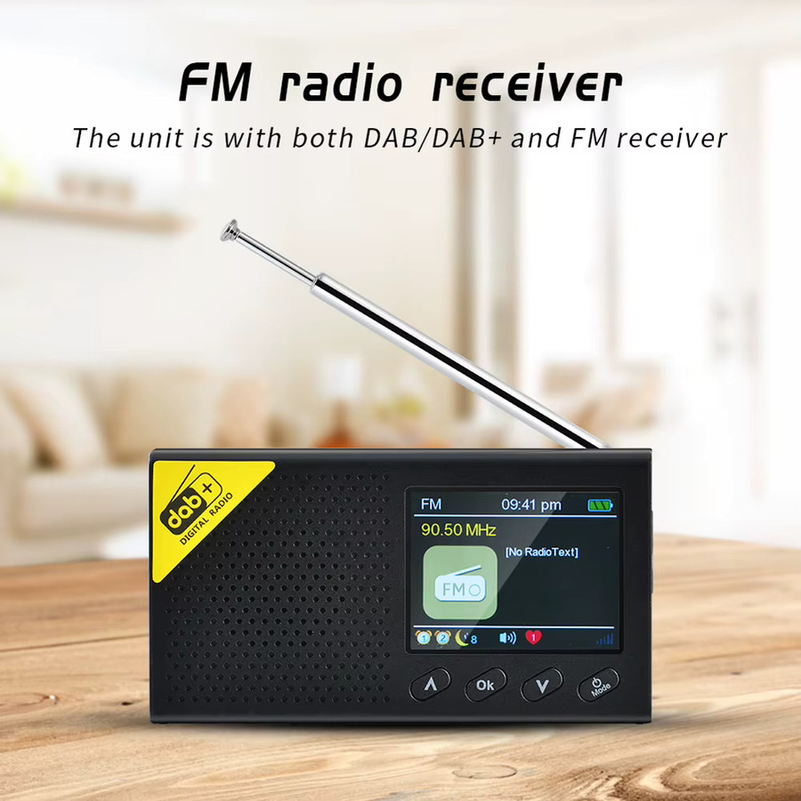 APWIKOGER Tragbares DAB/DAB+ und FM Radio mit Bluetooth 5.0 in Schwarz - Bild 2