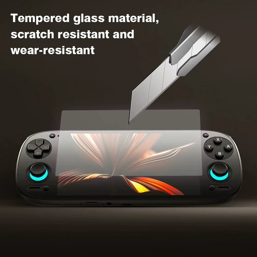 Displayschutzfolie aus gehärtetem Glas für Retroid Pocket 6, 9H-Härte, transparent und kratzfest - Bild 2