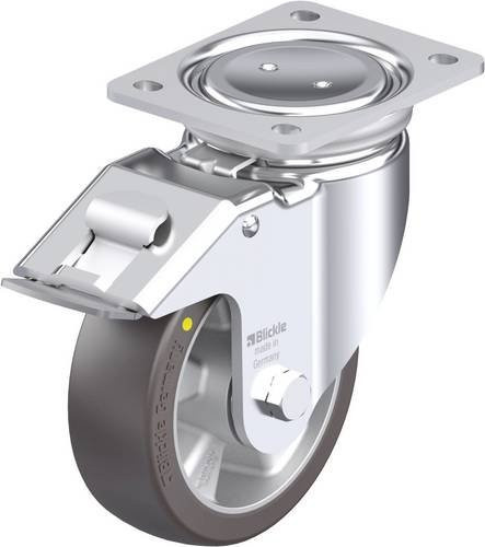 Blickle LUH-ALST 150K-FI-AS Stahlblech-Lenkrolle in Silber, Rad-Durchmesser: 150 mm, Tragfähigkeit: 500 kg - Bild 1