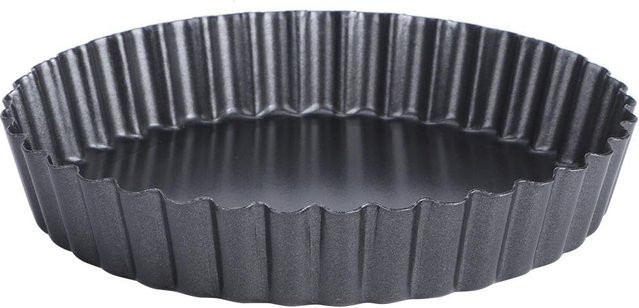 CosyHome Backform aus Carbonstahl mit abnehmbarem Boden, rund, Schwarz, Durchmesser: 20,32 cm - Bild 1