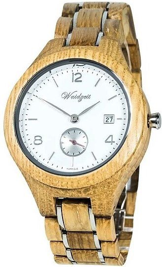 Waidzeit Analoguhr, Quarzwerk, Holz, 42,5 mm, Herren - Bild 1