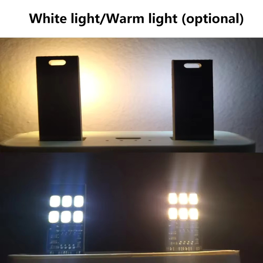 diymore USB LED Nachtleuchte mit 6 SMD-Leuchten, dimmbar per Berührungssensor, für Laptop und Buchlesen, in Schwarz oder Weiß - Bild 4