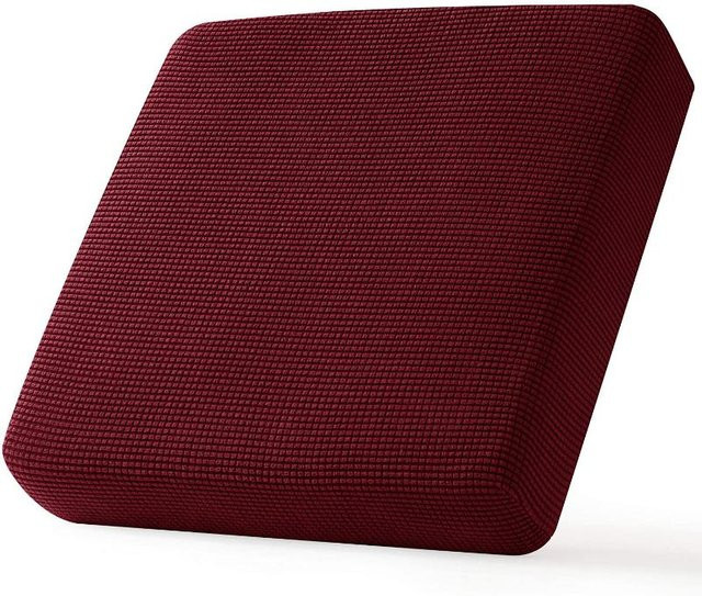 Wasserdichter Jacquard Sofa-Schonbezug aus elastischem Spandex für Ecksofas, Farbe: Bordeauxrot - Bild 1