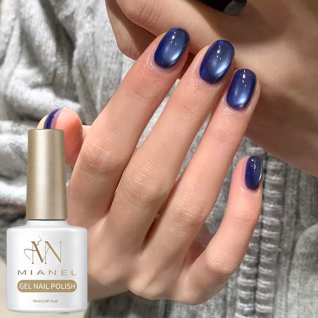 MIANEL Gel-Nagellack, Saphirblau, Schimmernd - Bild 1