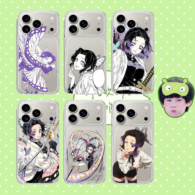 Stoßfeste transparente Handyhülle mit S-Shinobu K-Kocho Design für iPhone 17 16 15 14 13 12 11 Pro Max Plus - Bild 1