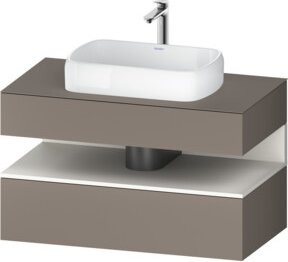 Duravit Waschtischunterschrank Qatego in Weiß matt mit einer Schublade, B/T/H: 100 x 55 x 60 cm - Bild 1
